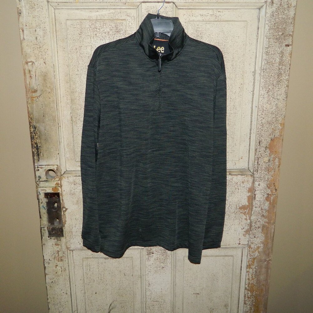 Mens LEE 1/4 zip pullover Shirt Size L (V-8)